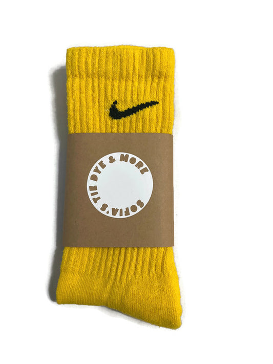 Yellow Nike Socks