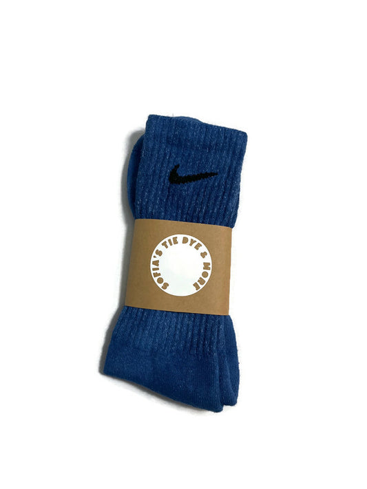 Blue Nike Socks