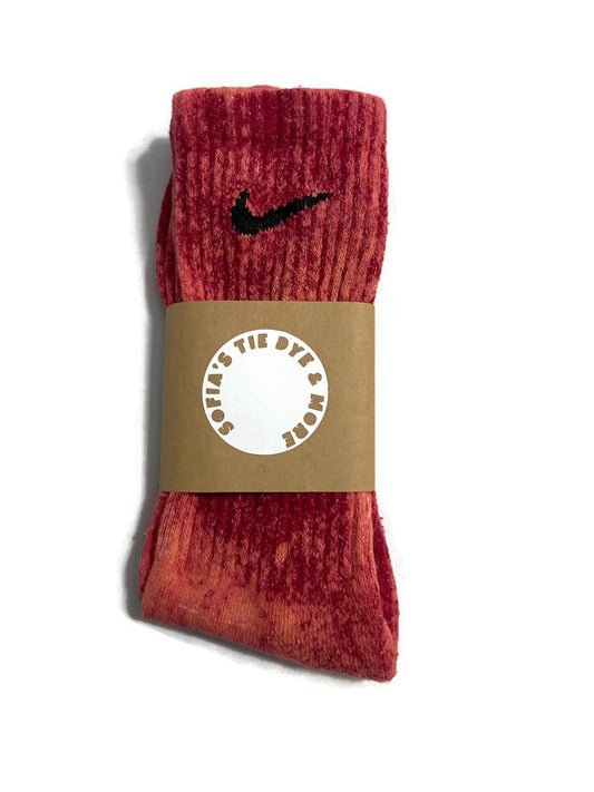 Red Dye Nike Socks